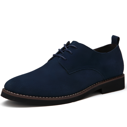 Herren Schnürschuhe Robust Leder Schwarz - Norvielle