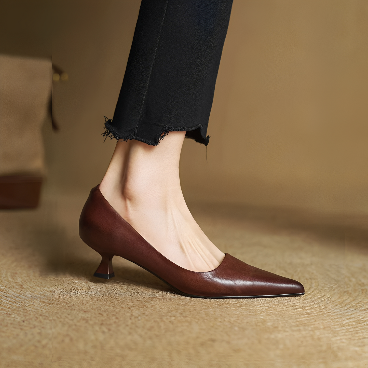 Rhea Damen Pumps Spitze Schuhe