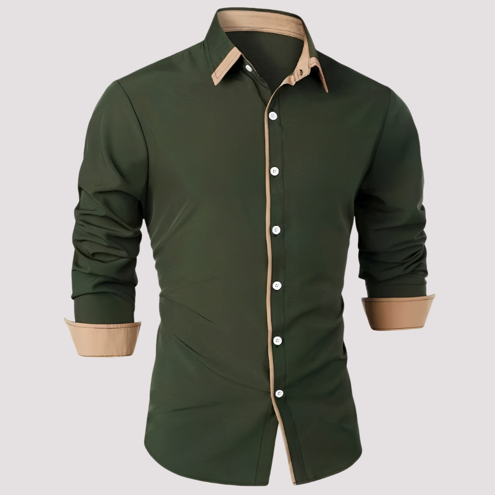 Herren Langarm-Overshirt Elegantes Design