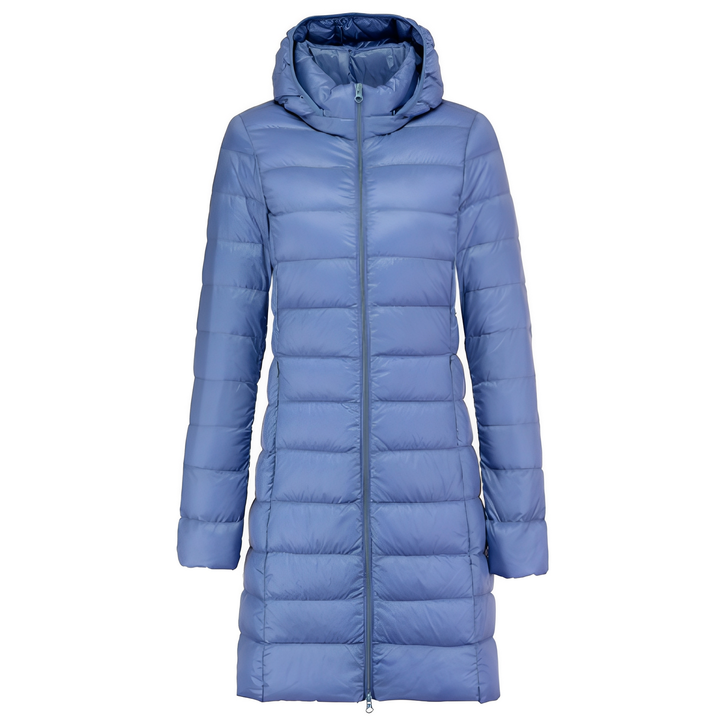 Damen Daunenjacke Lang Mit Kapuze