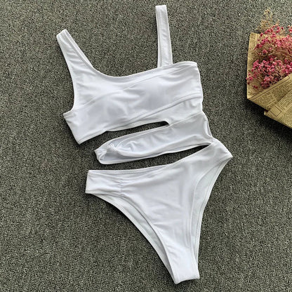 Norvielle Damen Badeanzug Mit Ausschnitten Taille