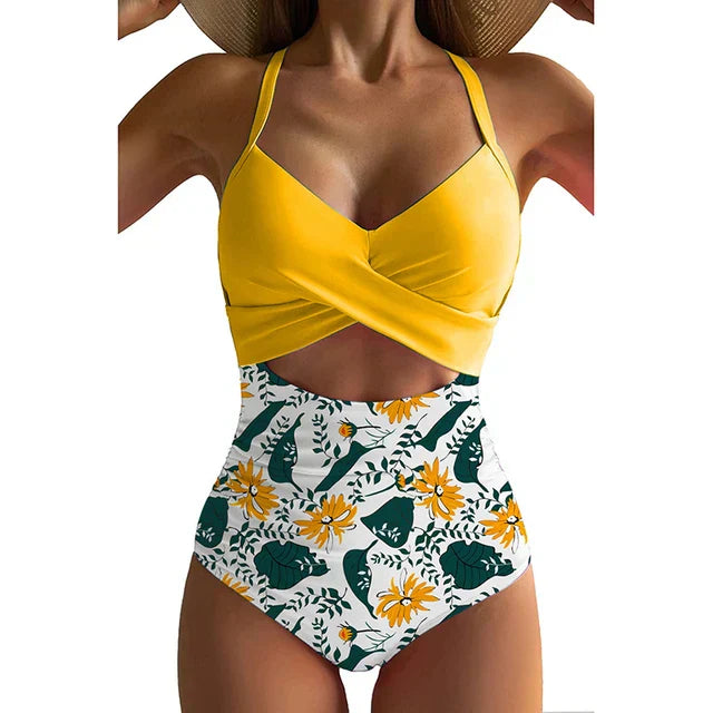 Norvielle Damen Kreuzlings Schwimmanzug Rückenfrei