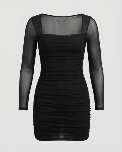 Damen Winterkleid Figurbetont Elegantes