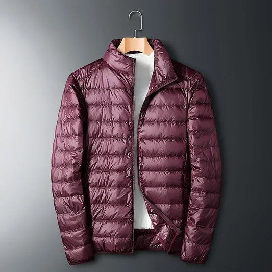 Norvielle Herren Ultra Light Daunenjacke Entenfeder Schwarz - Norvielle