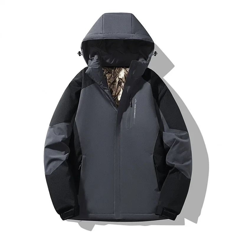 Damen Colorblock Skijacke Winterjacke