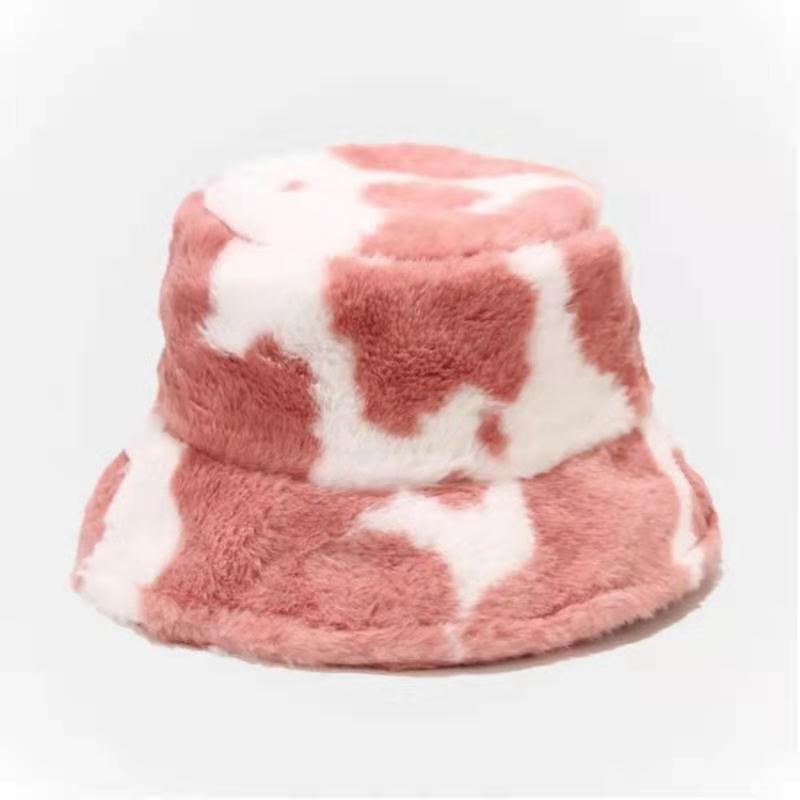 Weiche Unisex Mütze Warm Plüsch Winter Bucket Hat → Weiche Unisex