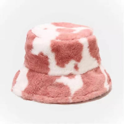 Weiche Unisex Mütze Warm Plüsch Winter Bucket Hat → Weiche Unisex