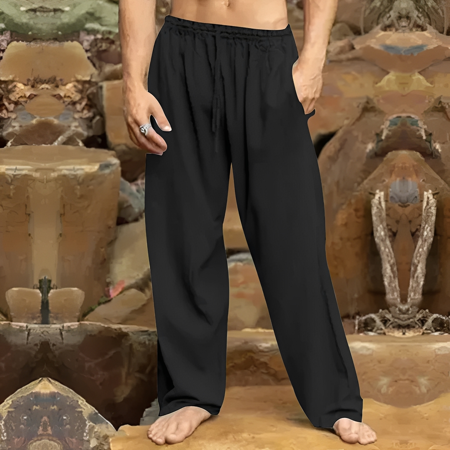 Herrenhose Atmungsaktives Material Bequem