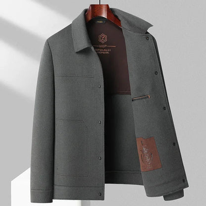 Herren Übergangsjacke Strukturiert Vielseitig Beige