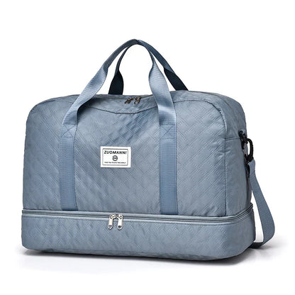 Reisetasche Leicht Diamantmuster Kabinentauglich Faltbar