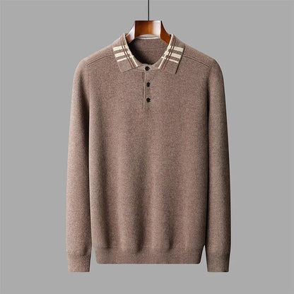 Herren Strickpullover Klassisch Winter Beige