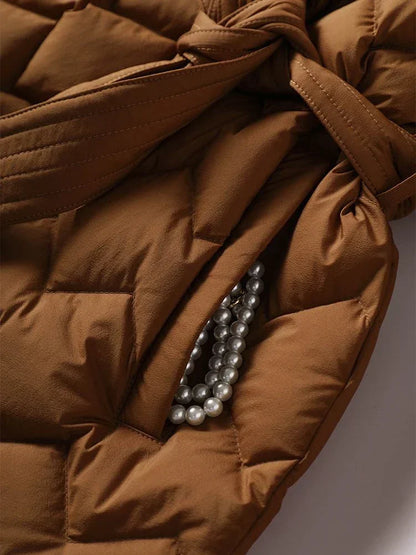Damen Kurzjacke Taillenband