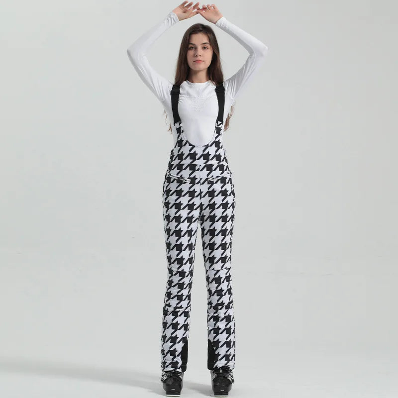 Damenhose mit Trägern Elastischer Bund - Norvielle