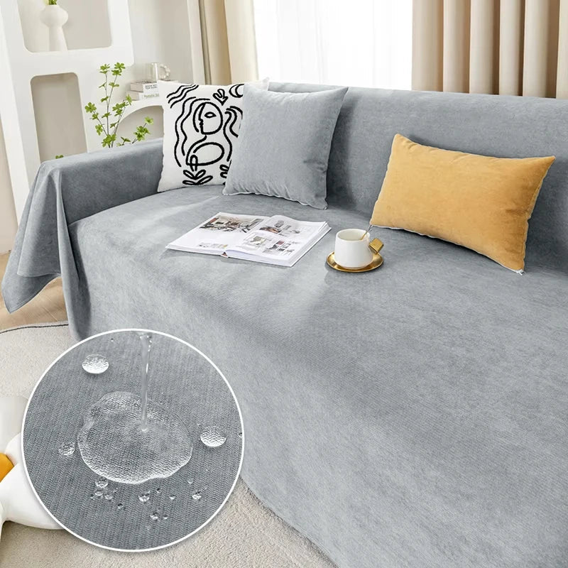 Wasserfeste Sofa-Decke Kratzfest Staubschutz Beige - Norvielle