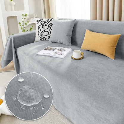 Wasserfeste Sofa-Decke Kratzfest Staubschutz Beige - Norvielle
