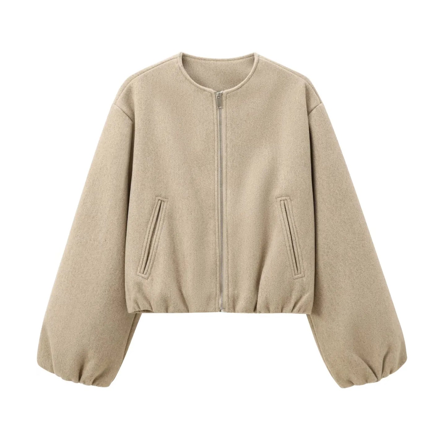 Damen Kurzjacke Reißverschluss