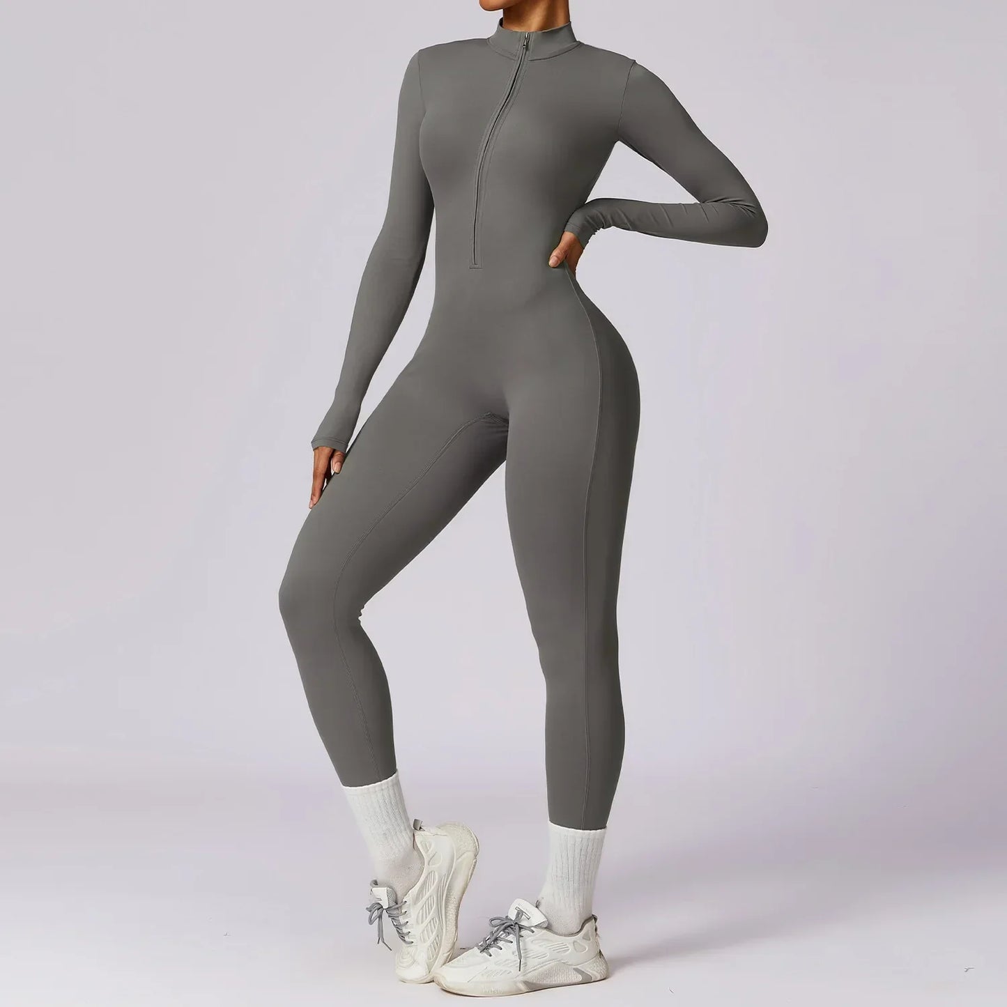 Nahtloser Sportlicher Jumpsuit für Damen