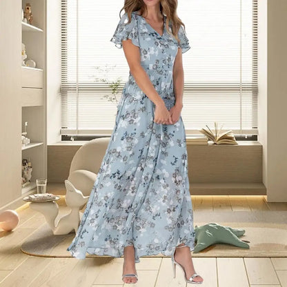 Norvielle Damen Sommerkleid Leicht Strandkleid