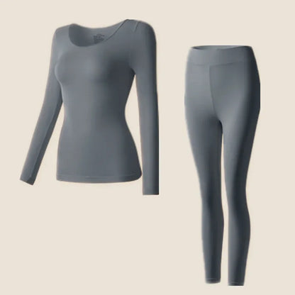 Thermounterwäsche Set Damen Langarmshirt und Leggings