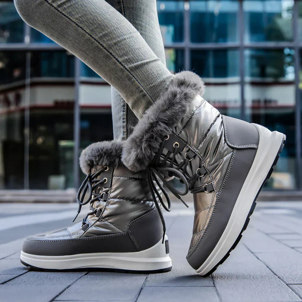 Damen Winterstiefel Isoliert Wärme Rutschfeste Sohle