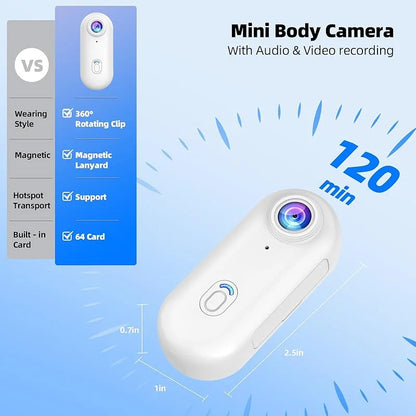 Wasserdichte 4K Action-Kamera WiFi Tragbar Magnetclip 360° Halterung