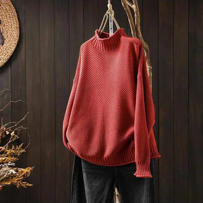 Damen Rollkragenpullover Elegantes Design Locker Fall