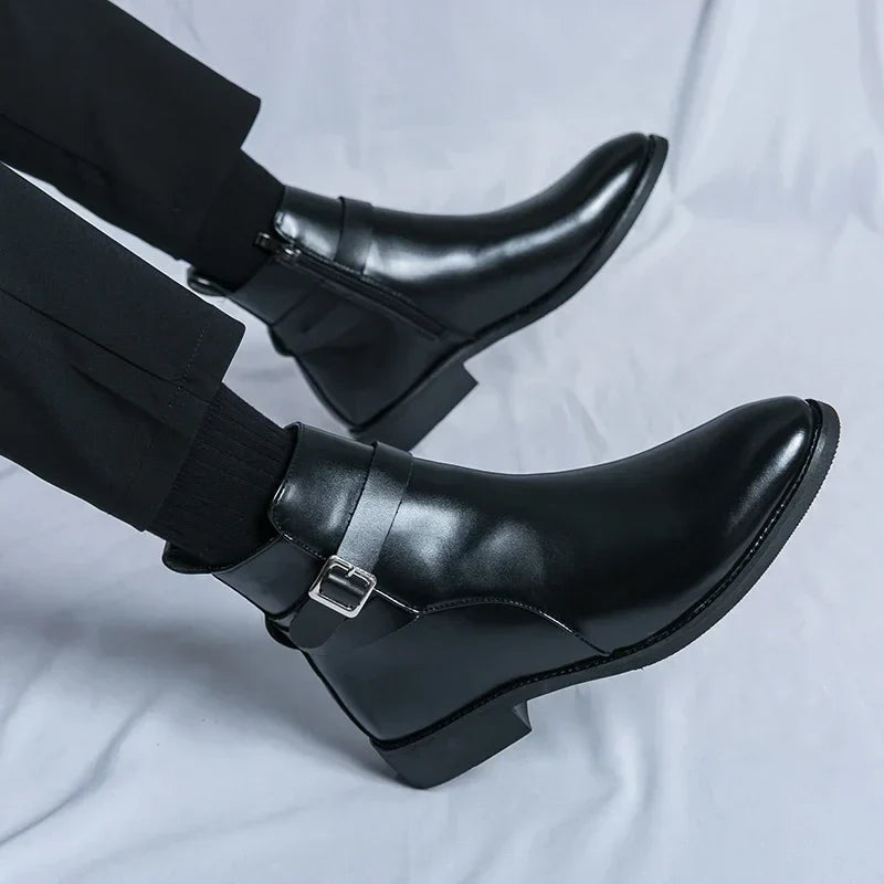 Herren Chelsea Stiefel Klassisches Ankle Design
