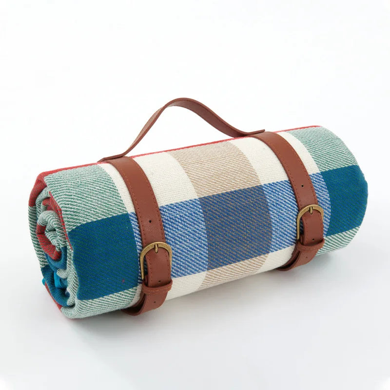 Wasserdichte Picknickdecke Kariert mit Tragegurt