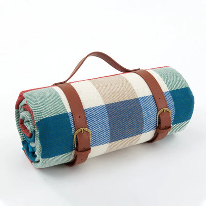 Wasserdichte Picknickdecke Kariert mit Tragegurt