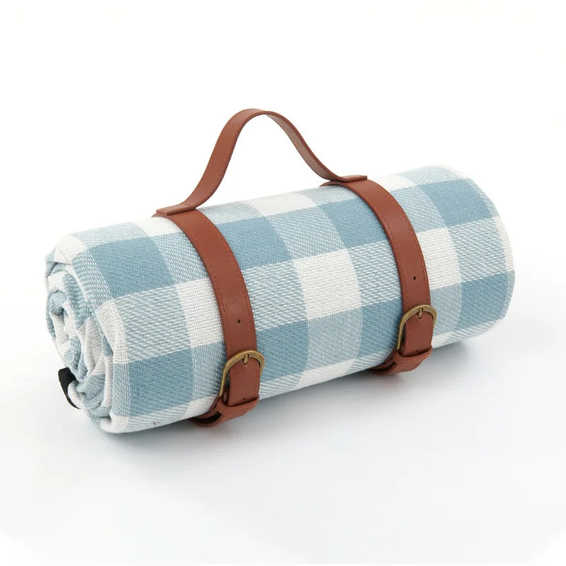 Wasserdichte Picknickdecke Kariert mit Tragegurt