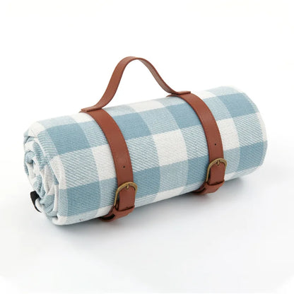 Wasserdichte Picknickdecke Kariert mit Tragegurt