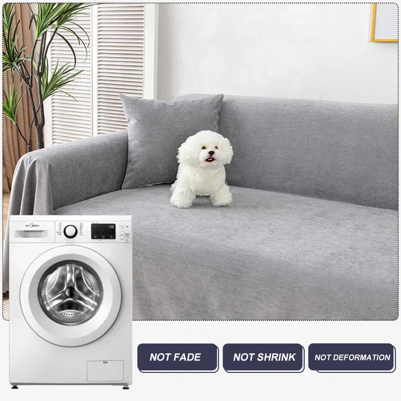 Wasserfeste Sofa-Decke Kratzfest Staubschutz Beige