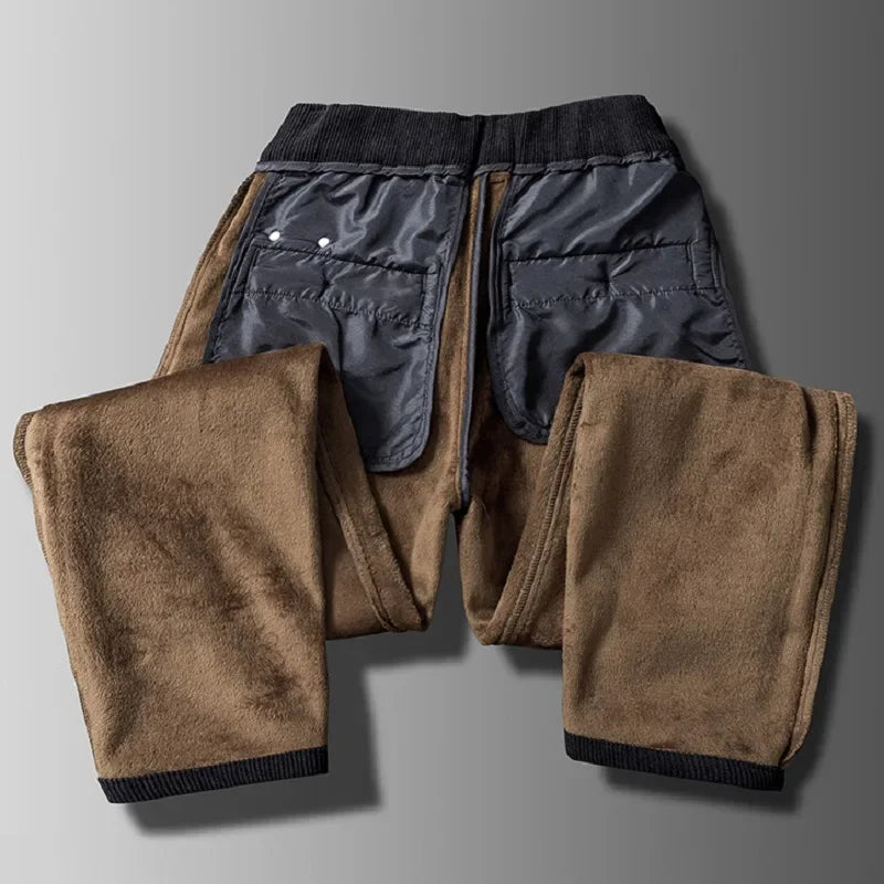Elmsley Herren Cordhose Slim Fit Fleece