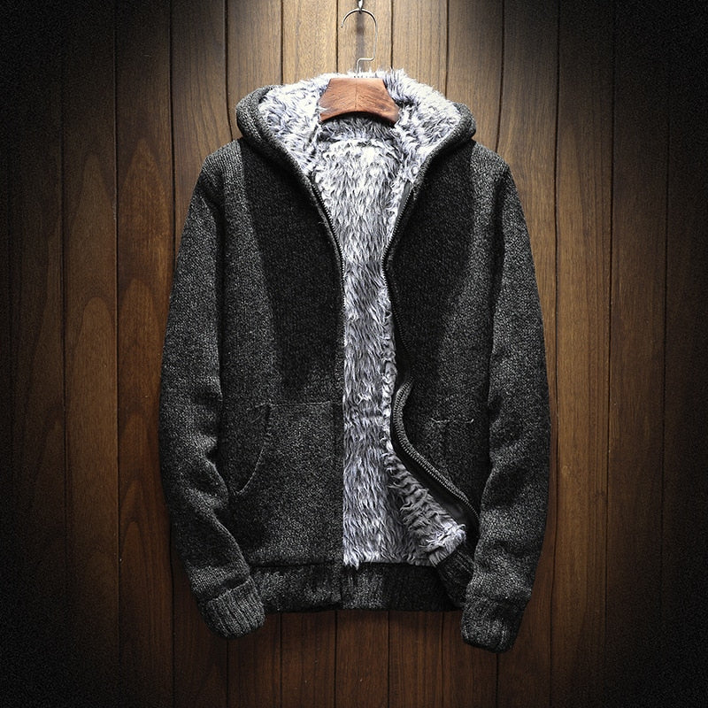 Herren Kapuzen-Cardigan Stylisch