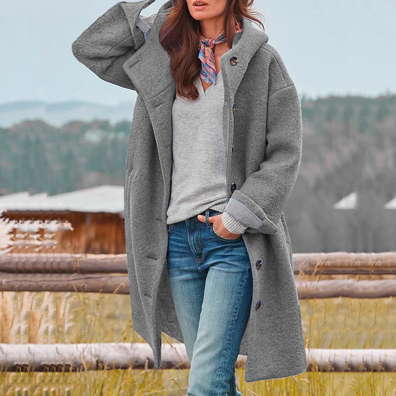 Arctica Damen Wintermantel mit Kapuze Grau
