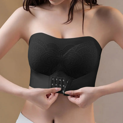 Damen Bandeau BH mit Frontverschluss