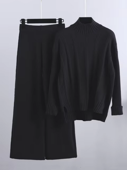 Norvielle Damen Strick-Kleid-Set Trendig