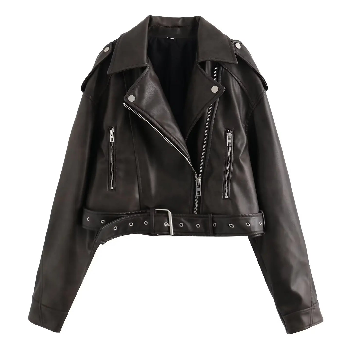Norvielle Damen Winterjacke Gürtel