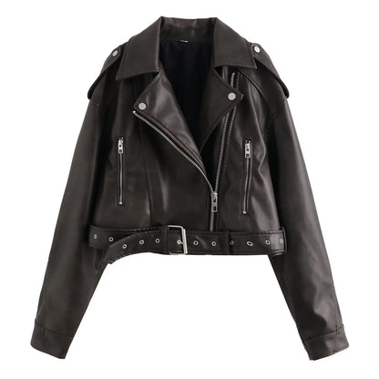 Norvielle Damen Winterjacke Gürtel