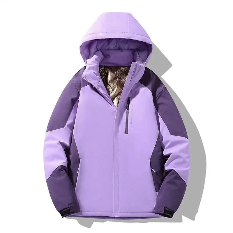 Damen Colorblock Skijacke Winterjacke - Norvielle