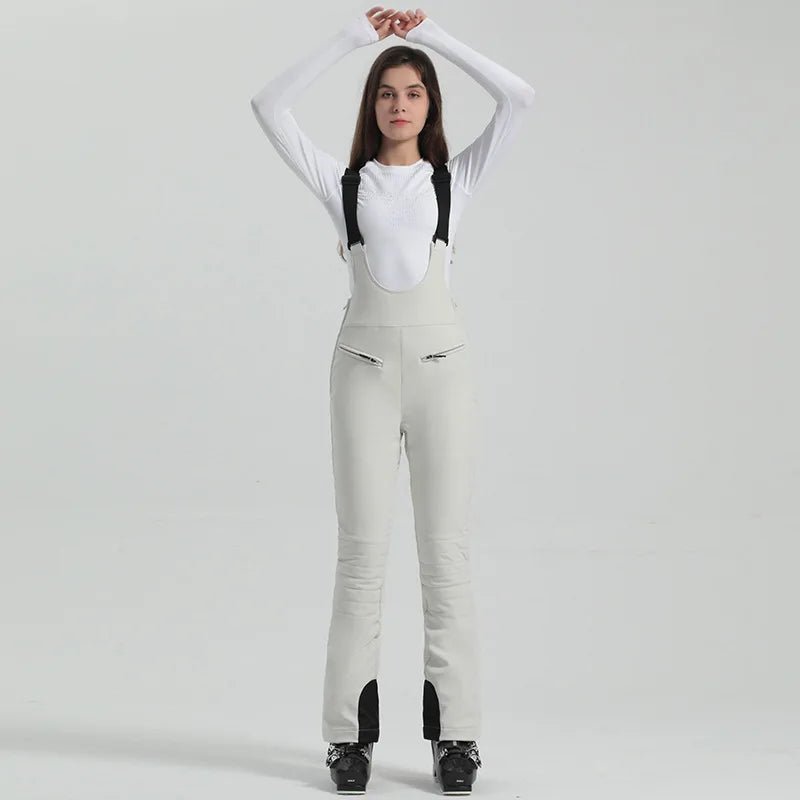 Damenhose mit Trägern Elastischer Bund