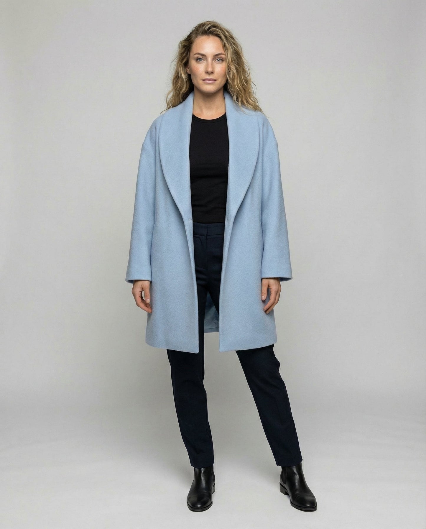 Damen Wintermantel Wollstoff