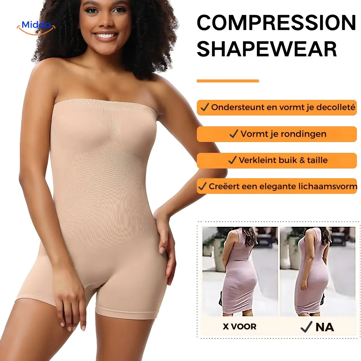 Damen Shapewear Bodysuit Formend Stützend - Norvielle