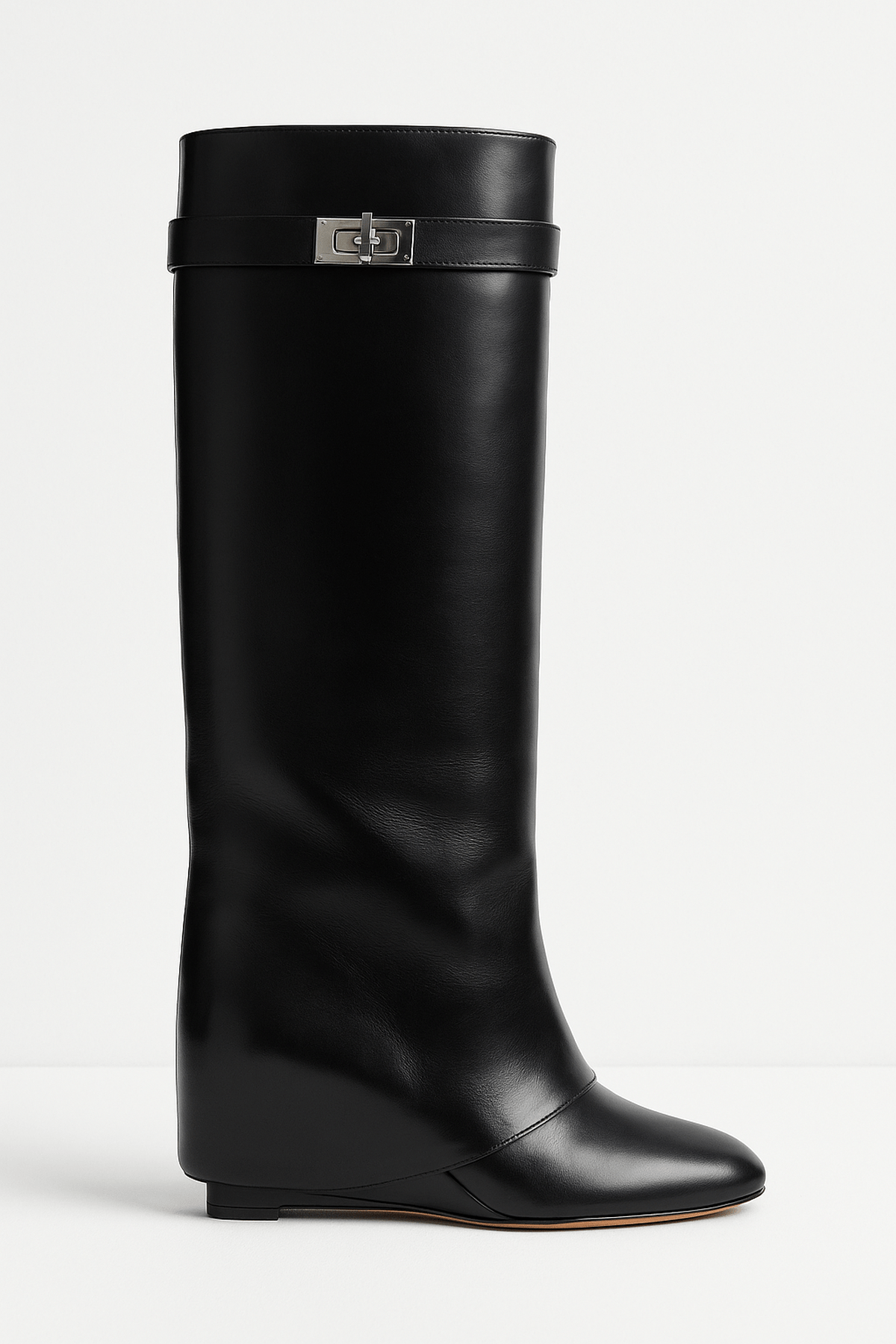 Damen Elegante Stiefel Keilabsatz Spitzer Schuhspitze - Norvielle