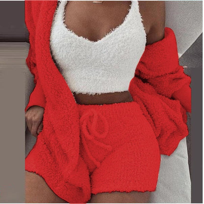 Damen 3-teiliges Set Warm und Chic