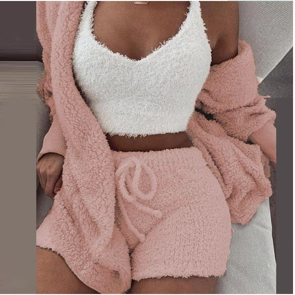 Damen 3-teiliges Set Warm und Chic