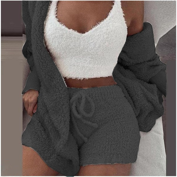 Damen 3-teiliges Set Warm und Chic