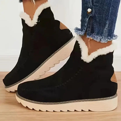 Norvielle Damen Schaffellstiefel Rutschfeste Gummisohle