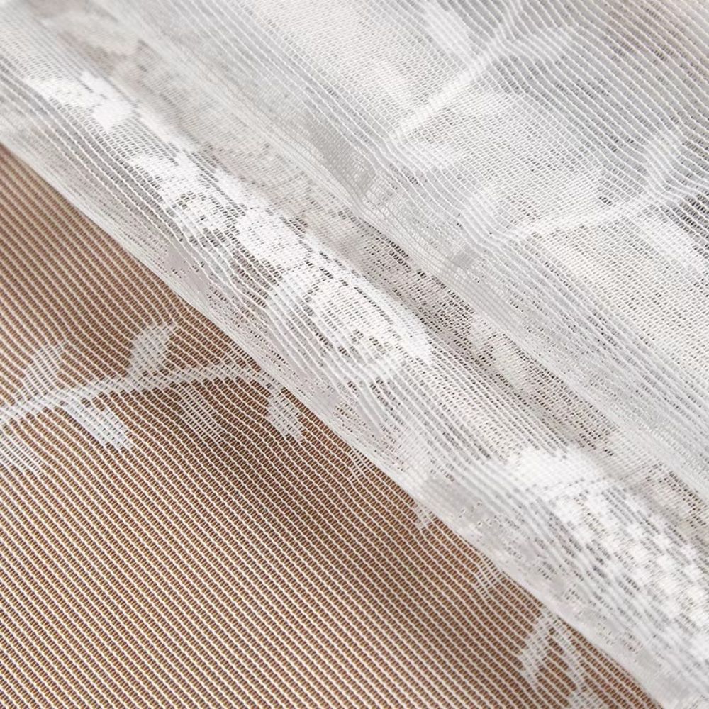 Durchsichtige Tischdecke Rund Spitzen Blumenmuster
