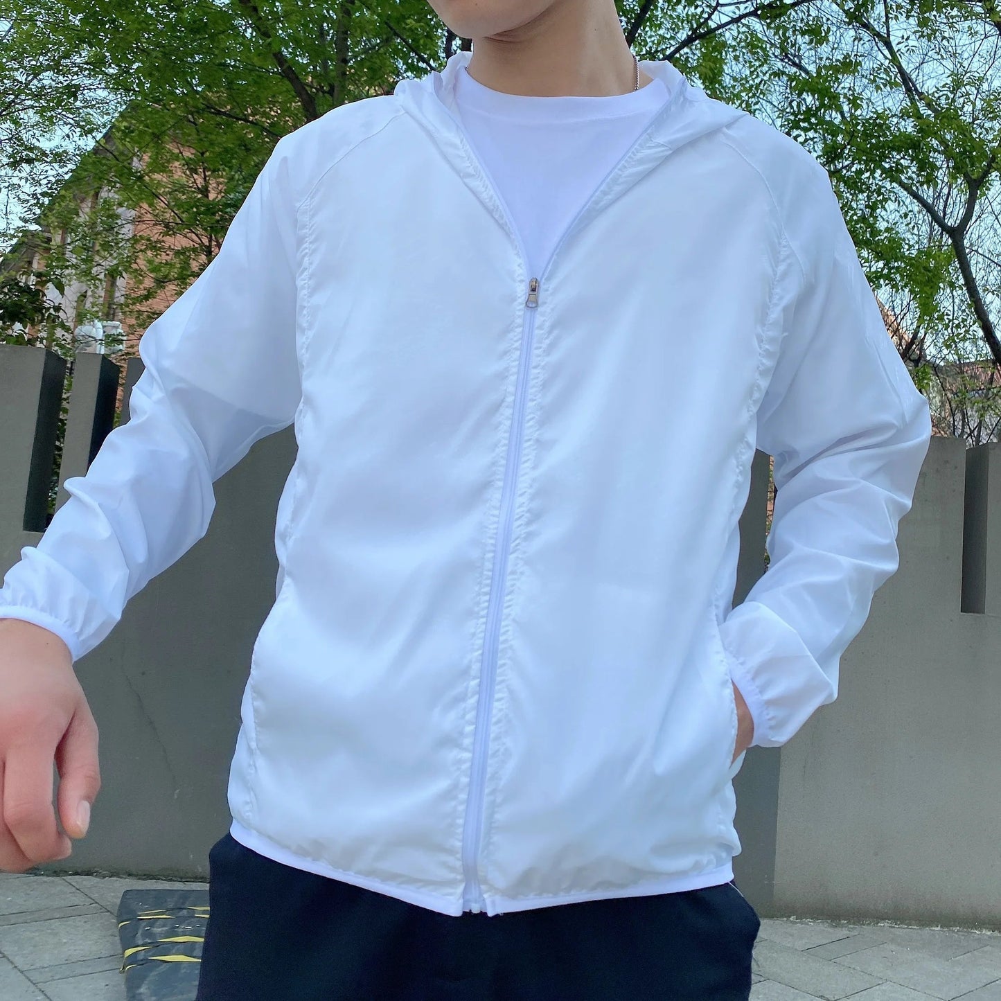 Herren Windbreaker Jacke Leicht Reißverschluss